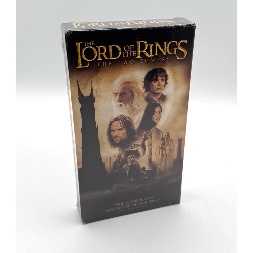 Lord of the Rings The Two Towers 2002 VHS New Sealed Studio Stamps